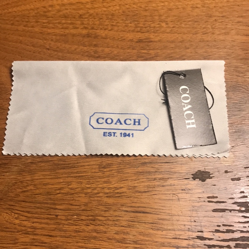 Coach Red/Burgundy & Silver Signature C Sunglasses with Brown Signature C Case - Picture 14 of 14